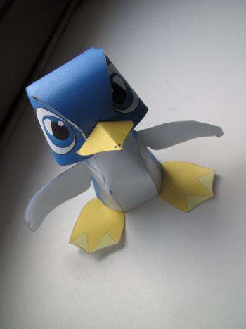 Pinguin - kostenlose Papierfaltfiguren