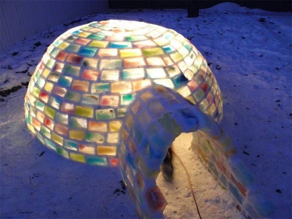 Iglu aus Eisblöcken