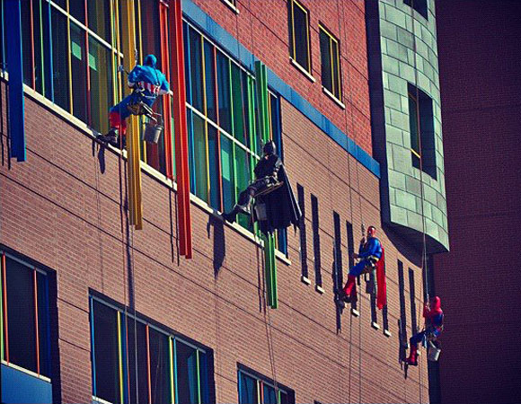Superhelden Kinderspital Pittsburg
